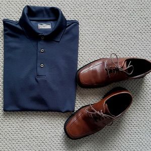 ● Mens Charcoal Grey Performance Polo Size M ●